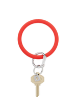 Load image into Gallery viewer, Silicone Big O Key Ring - Jewel Tones

