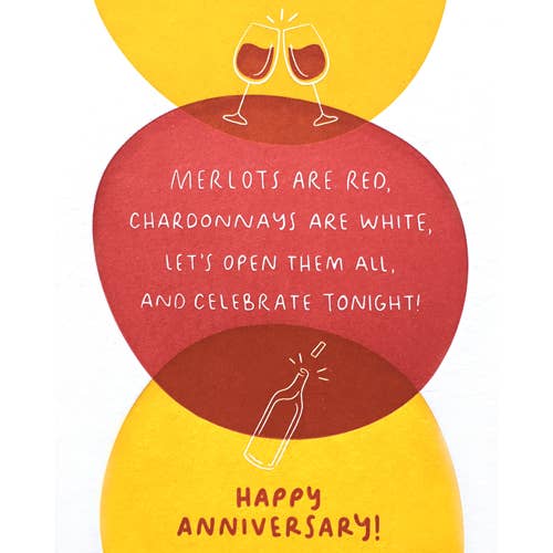 Card - Anniversary Wine