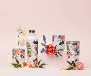 Corkcicle + Rifle Paper Co. Lively Cream Floral Collection