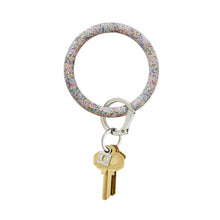 Load image into Gallery viewer, Silicone Big O Key Ring - Confetti
