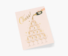 Load image into Gallery viewer, Card - Wedding Champagne Tower Cheers

