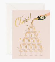 Load image into Gallery viewer, Card - Wedding Champagne Tower Cheers
