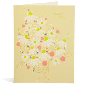 Card - Wedding Happy Daisy Bouquet