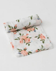 Swaddle Watercolor Rose