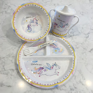 Dish Set - Unicorn